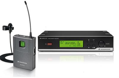 Micrófono alambico, de solapa de marca SENNHEISER  