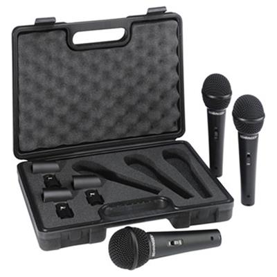 SET DE 3 MICRÓFONOS VOCALES 