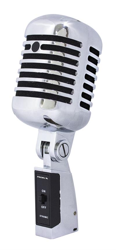 Micrófono vocal con diseño clásico
