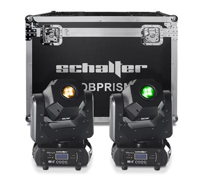 Par de cabezas  móviles con LED de  90 watts con prisma  de 3 caras (incluye  case)