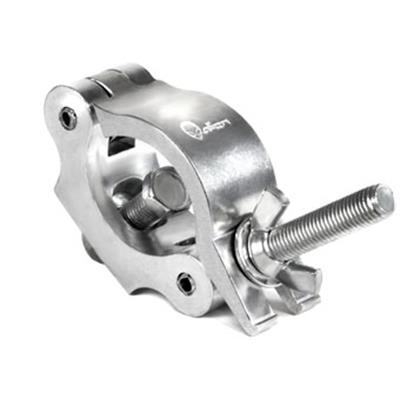 Clamp tipo hamburguesa para equipos medianos, fabricado en aluminio de lata resistencia. Soporta hasta 125 kg