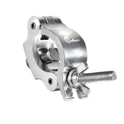Clamp tipo hamburguesa para equipos profesionales, fabricado en aluminio de alta resistencia. Soporta hasta 250 kg
