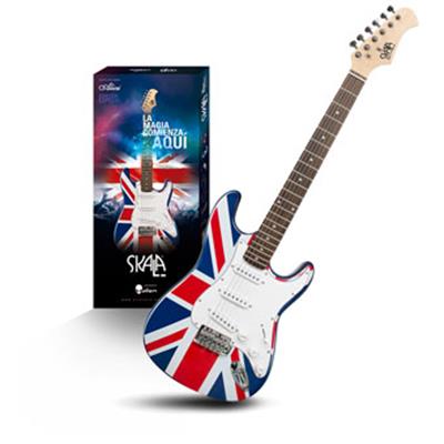 PAQ GUITARRA ELECTRICA BANDERA INGLATERRA