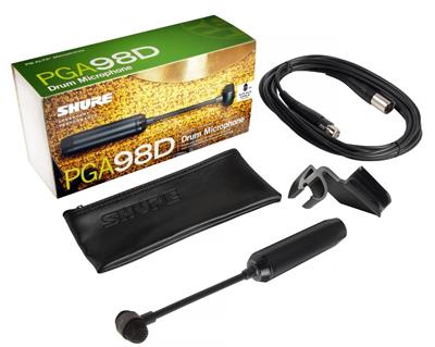 Con cuello flexible y montaje para percusiones, cable XLR