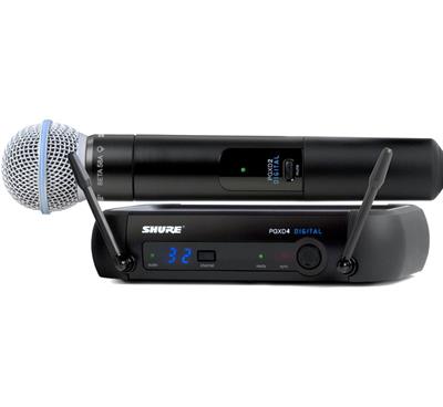 Receptor PGXD4, Transmisor PGXD2/SM58 vocal de mano con cápsula SM58