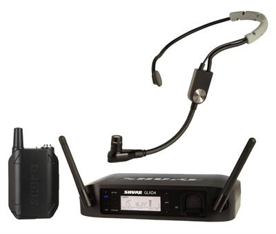 Transmisor bodypack, receptor y micrófono de diadema, condensador, cardioide SM35
