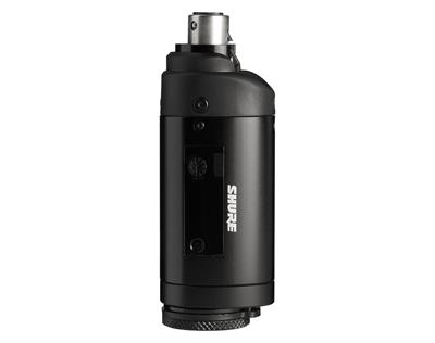 Transmisor enchufable a cualquier micrófono dinámico XLR, 2 baterías AA