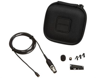 Lavalier, condensador, omni, Sub miniatura, cable 1.5m, conector TQG para bodypack