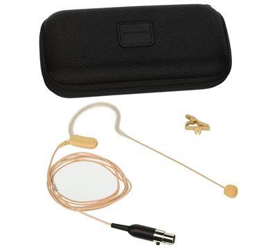 Earset, condensador, omni, Color cocoa, cable 1.2m, conector TQG para bodypack