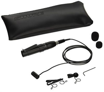 Lavalier, condensador, super cardioide, Miniatura, cable 1.2 m, preamplificador en línea, XLR