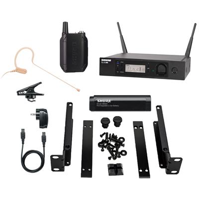 Sistema inalámbrico montable en rack con bodypack y microfono earset MX53