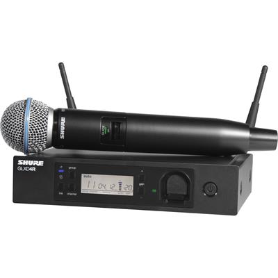 Sistema inalámbrico montable en rack con transmisor de mano con Beta 58A
