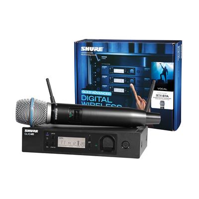 Sistema inalámbrico montable en rack con transmisor de mano con Beta 87A