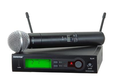 Receptor SLX4, Transmisor SLX2/SM58 vocal de mano con SM58
