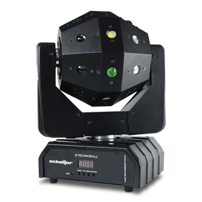 Cabeza movil con efecto de leds RGBW y laser rojo y verde