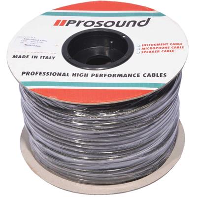 Cable Prosound para micrófono. Modelo: PMC130010. Blindado. Diámetro: 6.00 mm. Largo: 100 mts.
