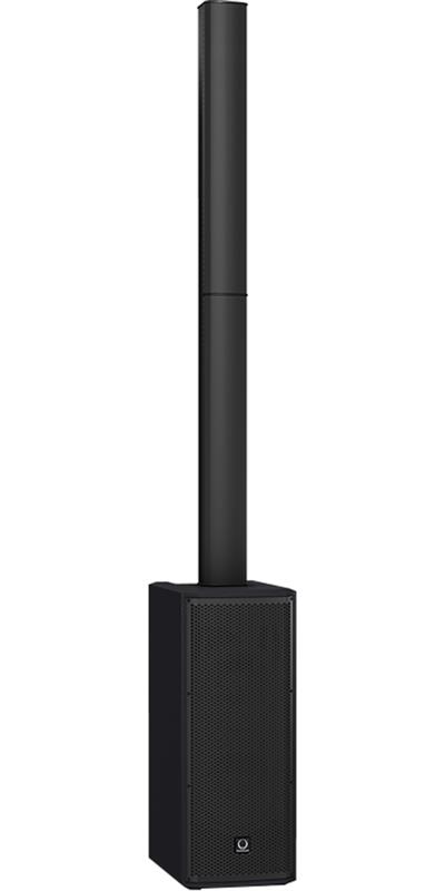 Altavoz amplificado de columna modular de 1,000 watts para aplicaciones portátiles y reproducción de música de alta calidad, tecnología Clase D, 2 subwoofers de 8” pulgadas y 8 drivers de neodimio de 2.75” pulgadas, tecnología de sonido espacial de Klark Teknik (SST)