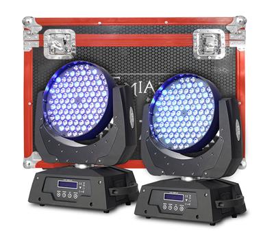 Cabeza LED WASH de 3 x 108 Watts de Alto Poder, RGBW 4 En 1 ( ROJO, VERDE, AZUL, BLANCO ) Case de Alta Resistencia, con Estructura de luminio Reforzado, acabado de Lux