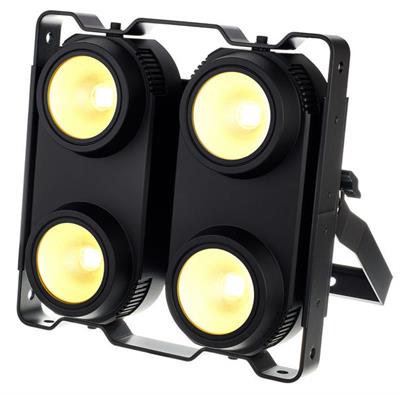 BLINDER LED 4 X 100 WATTS, 4 EN 1 RGBW, Panel ,Programación integrada 8 canales DMX512 LED. Gran sistema de mezcla de colores RGBW
