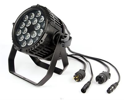 PAR LED EXTERIOR 18X10 Watts RGBW, 4 EN1 Par Exterior con controles encapsulados para mayor Protección