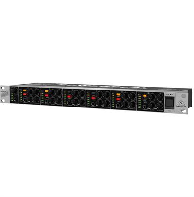 Amplificador de distribución y mezcla de audífonos, 6 secciones de alta potencia que te proporcionan hasta 6 mezclas estéreo con controles individuales de balance, para aplicaciones en estudio y escenario