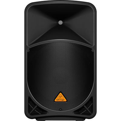 Bafle activo de 2 vías de 15" pulgadas con opción inalámbrica y mezcladora integrada de 2 canales con entradas individuales de mic/line, controles de volumen y LED de clip, potencia de 1,000 watts