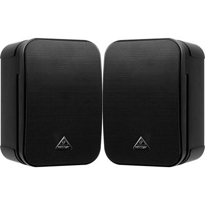 Par de bafles compactos de 2 vías para instalación, monitores ultra compactos ideales para instalaciones fijas, multimedia, estudios caseros de grabación, producciones de audio y video y sistemas de sonido surround, capacidad de manejo de alta potencia, potencia de 25 watts RMS