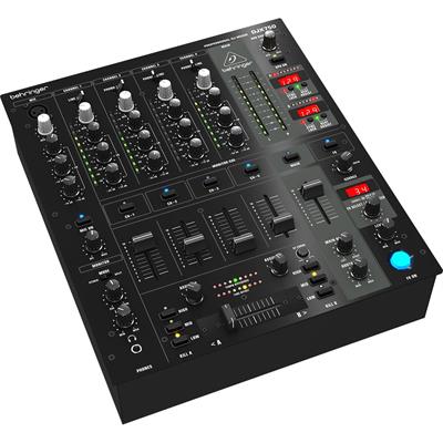 Mezcladora profesional para DJ, diseño negro elegante, 5 canales de ruido ultrabajo, efectos digitales de última generación con control avanzado de parámetros, contador dual automático inteligente de BPM con display de sincronización de tiempo y beat, faders ultra ultraglide super suaves con hasta 500,000 ciclos de vida