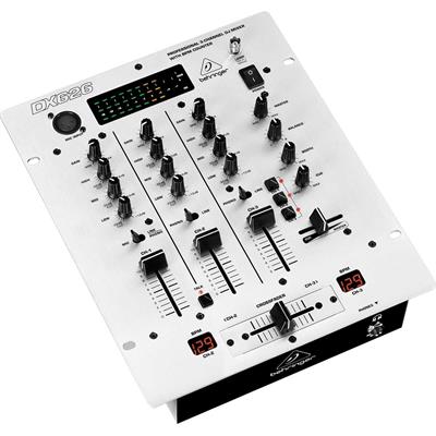 Mezcladora para DJ, 3 canales, inteligente contador BPM dual, ruido ultra bajo, preamplificadores phono de última generación