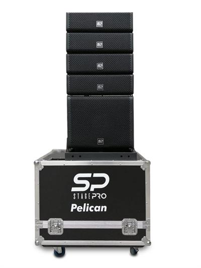 Sistema amplificado sub 12" y 4 satelites de con 2 medios de 4" y agudo 1.5"