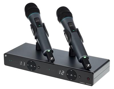 XS Wireless 1 DUAL is a 2-channel wireless system for singers and presenters. Designed with ease of use in mind, these analog UHF systems feature a sleek dual-channel receiver with built-in antennas and the streamlined interface from Sennheiser's popular XS Wireless 1 series.