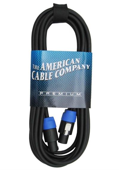 CABLE DE AUDIO CALIBRE 14, DE 2 HILOS CON CONECTOR SPEAKON ANL4FC LARGO 9 MTS