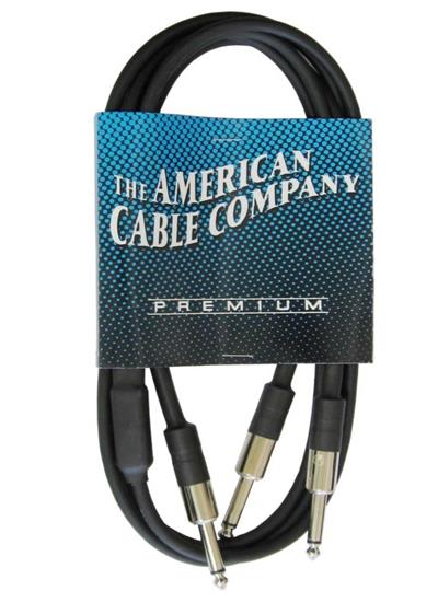 CABLE EN Y DE PLUG MONO A 2 PLUGS MONO CALIDAD PREMIUM LARGO 3 MTS