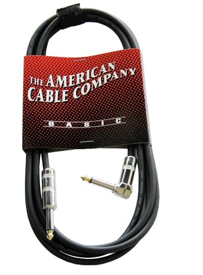 CABLE DE INSTRUMENTO DE PLUG EN ANGULO 6.3 A PLUG 6.3 LARGO 6 METROS 
