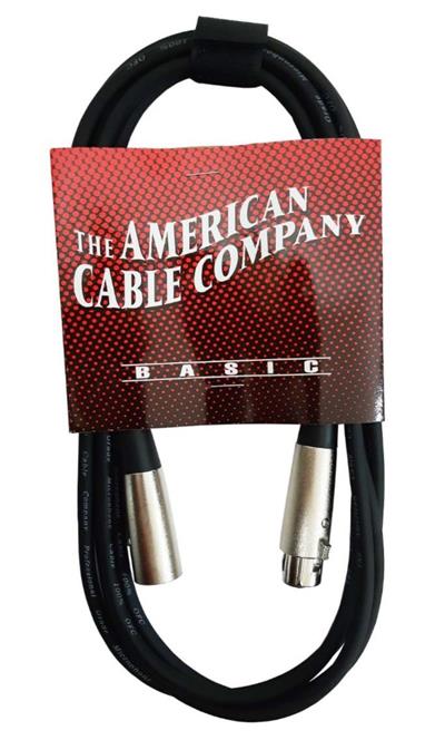 CABLE DE SEÑAL XLR MACHO A XLR HEMBRA BASICO LARGO 6 METROS 