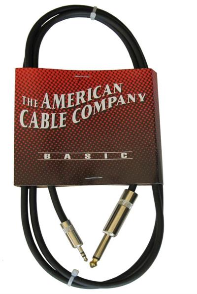 CABLE MIXTO DE PLUG 3.5 TRS STEREO A PLUG 6.3 MONO LARGO 3 METROS CALIDAD BASICO 