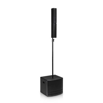 ES802
ES802 is a portable biamped sound system composed by two passive tops and one 12” subwoofer. The sub hosts a 1200 W peak power amp module with auto-range PSU and a mixer. A powerful DSP manages the coverage and all the other functions of the system, making the ES802 a real gem in terms of sound performance and versatility.