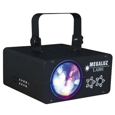 LASER (PROYECTOR DE LED
RGB + 2 DIODOS DE LASER
MULTIPUNTOS CON FIGURAS
RG)
