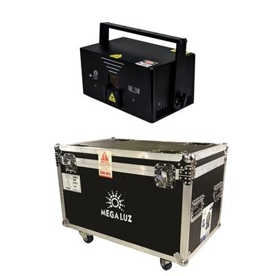 LASER 3W RGB CON
ENTRADA ILDA VIENE
CON CASE