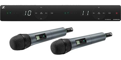 2-channel wireless system for singers and presenters. Stable UHF band, built-in antennas and streamlined interface with great live sound.