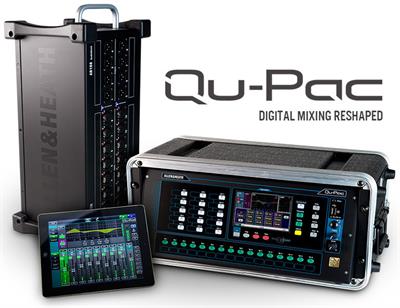 Qu-Pac toma el poder y la calidad legendaria de la familia Qu y la reduce a un formato compacto de escritorio o montaje en rack.

Con Qu-Pac, puede mezclar desde su iPad, pero se puede acceder a todas las funciones del mezclador desde el panel frontal y la pantalla táctil en caso de que las necesite.