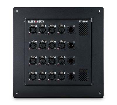 Expansor DX de montaje en pared de 16 entradas XLR / 4 salidas XLR
 

El DX164-W es un expansor de montaje en pared que agrega E / S remotas a un mezclador dLive, Avantis o SQ, o al procesador de matriz de audio AHM-64.

Cada DX164-W cuenta con 16 preamplificadores de micrófono con indicadores LED de alimentación fantasma independientes, además de 4 salidas de línea XLR.