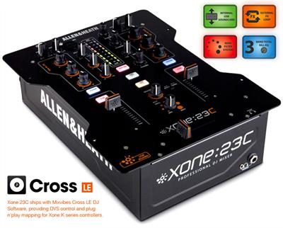 Mezclador de DJ de alto rendimiento y tarjeta de sonido
El Xone: 23C reúne lo mejor del DJ digital y la mezcla convencional en un formato compacto y accesible.