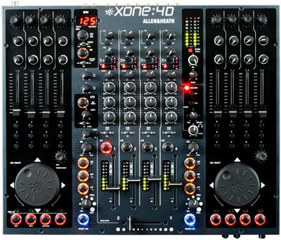 Xone: 4D
Xone: 4D es una estación de trabajo de DJ única que combina un mezclador de DJ analógico de alta calidad con una funcionalidad de controlador de software extendida. La tarjeta de sonido USB2 de 20 canales proporciona múltiples opciones de enrutamiento, lo que permite amplias capacidades para grabación, muestreo y reproducción en vivo.