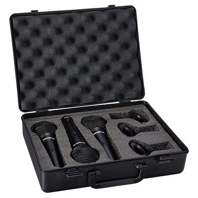 SET DE 3 MICRÓFONOS DM800, BOBINA MÓVIL, PATRÓN CARDIOIDE 