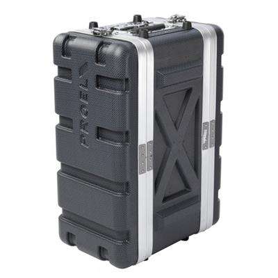 ESTUCHE DE 4 UNIDADES DE RACK DE 19" DE BAJO PERFIL, FABRICADO CON POLIETILENO FORCE Y ALUMINIO. 