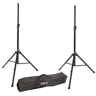 PAR DE SOPORTES PARA BAFLE CON FUNDA DE TRANSPORTE CON CAPACIDAD DE CARGA 50K.