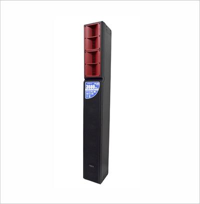 Columna pasiva para sistema de audio con DSP, 6 medios agudos de 5” y 4 drivers Beyma de 1”, alimentada vía NL2 por medio del subwoofer L65S, respuesta de frecuencia: 40 Hz a 20 kHz, SPL máximo: 134 dB, ángulo de cobertura: 110° x 10°, amplificación clase D, potencia AES: 3600W