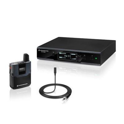 Evolution Wireless D1 Lavalier-Set con micrófono de solapa ME 2 para uso en vivo.