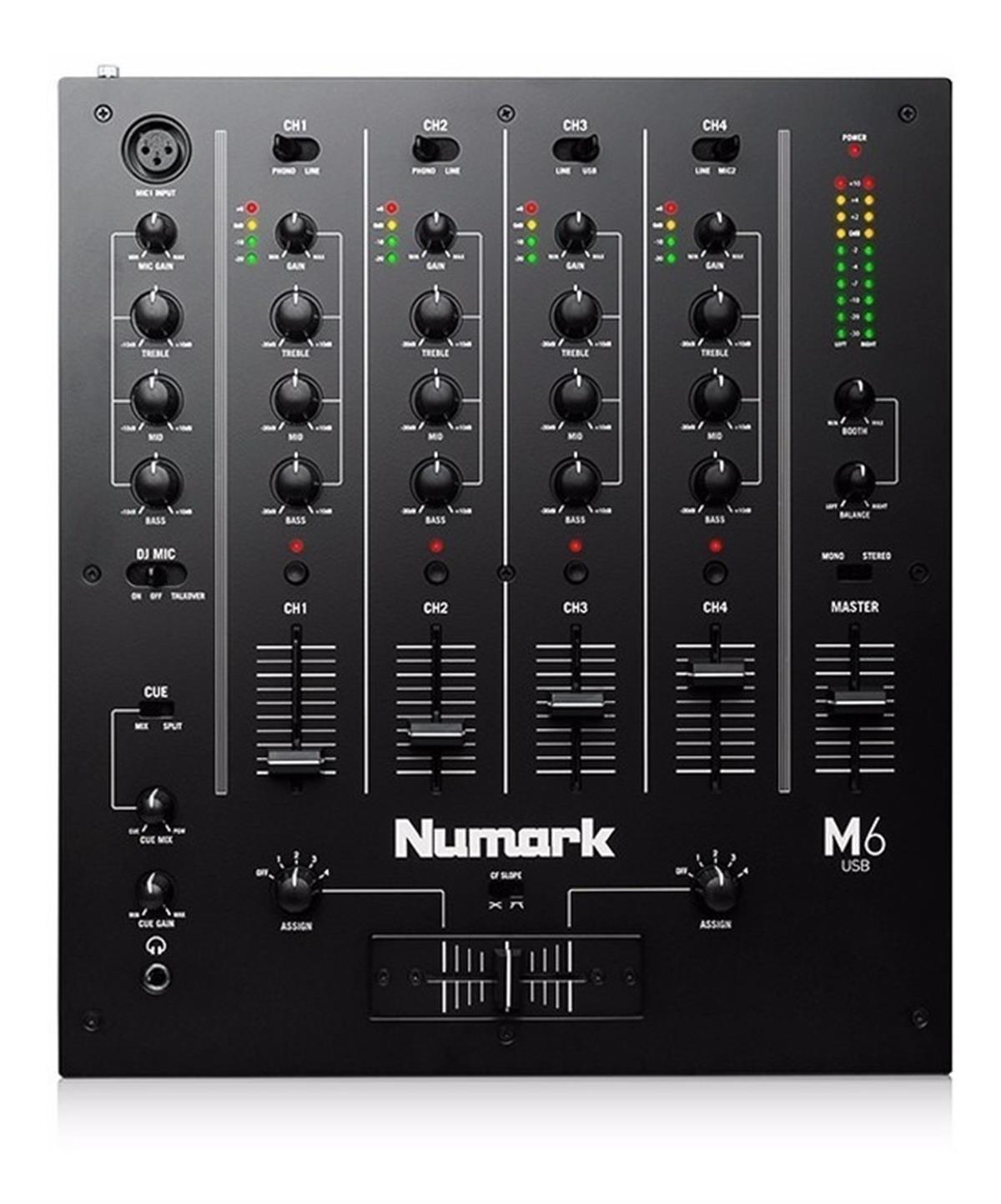 M6 USB
4-Channel USB DJ Mixer